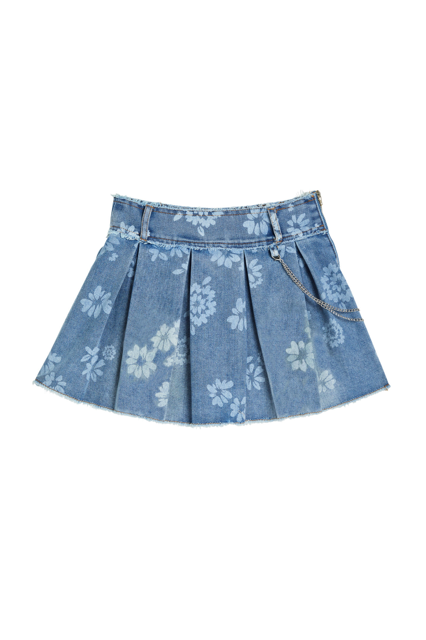Floral Print Pleated Skort