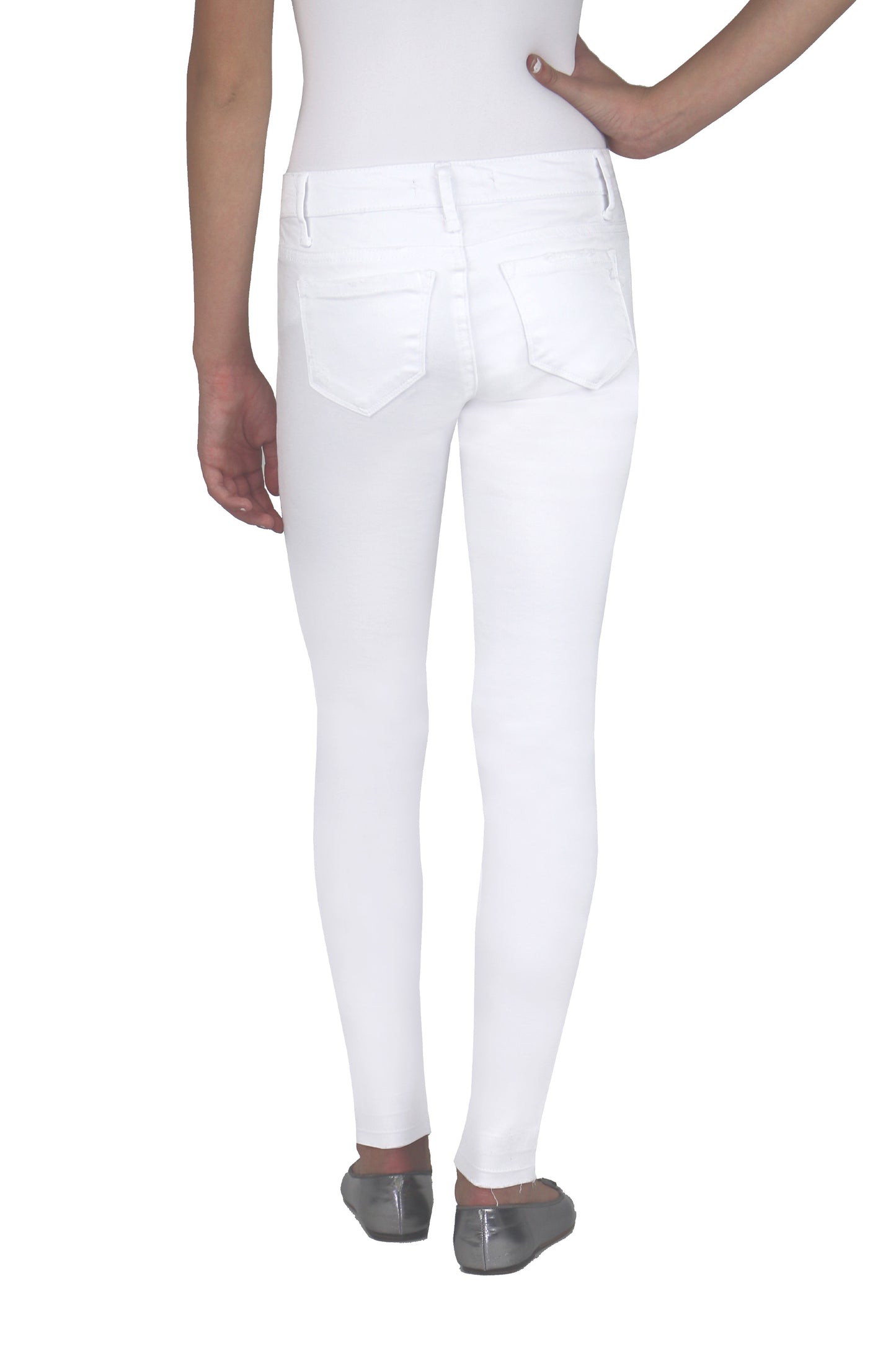 5 Pkt Basic Skinny W/ Dest And Released Hem