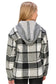 Flannel Shacket With Hood