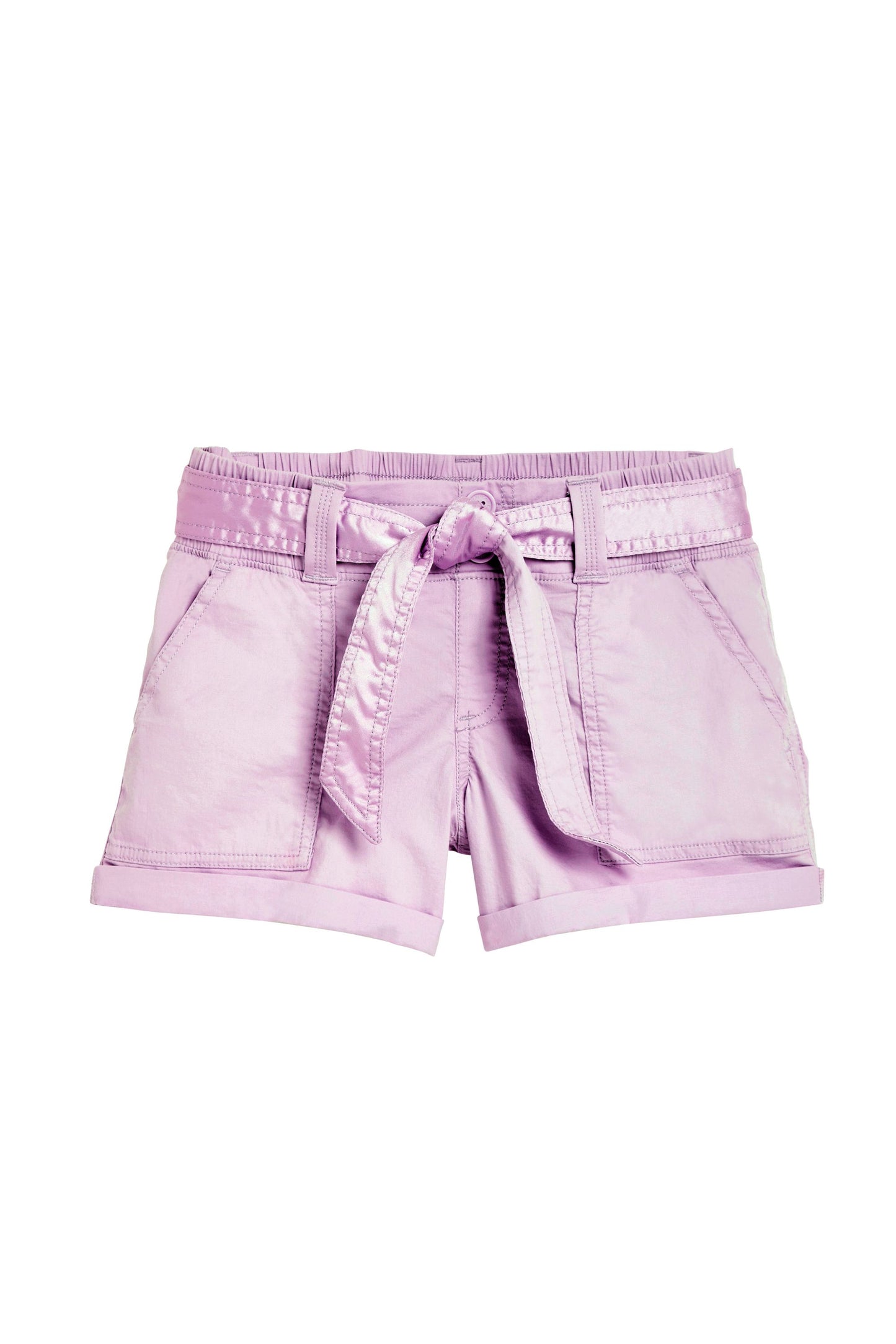 Cargo Cuff Shorts With Belt
