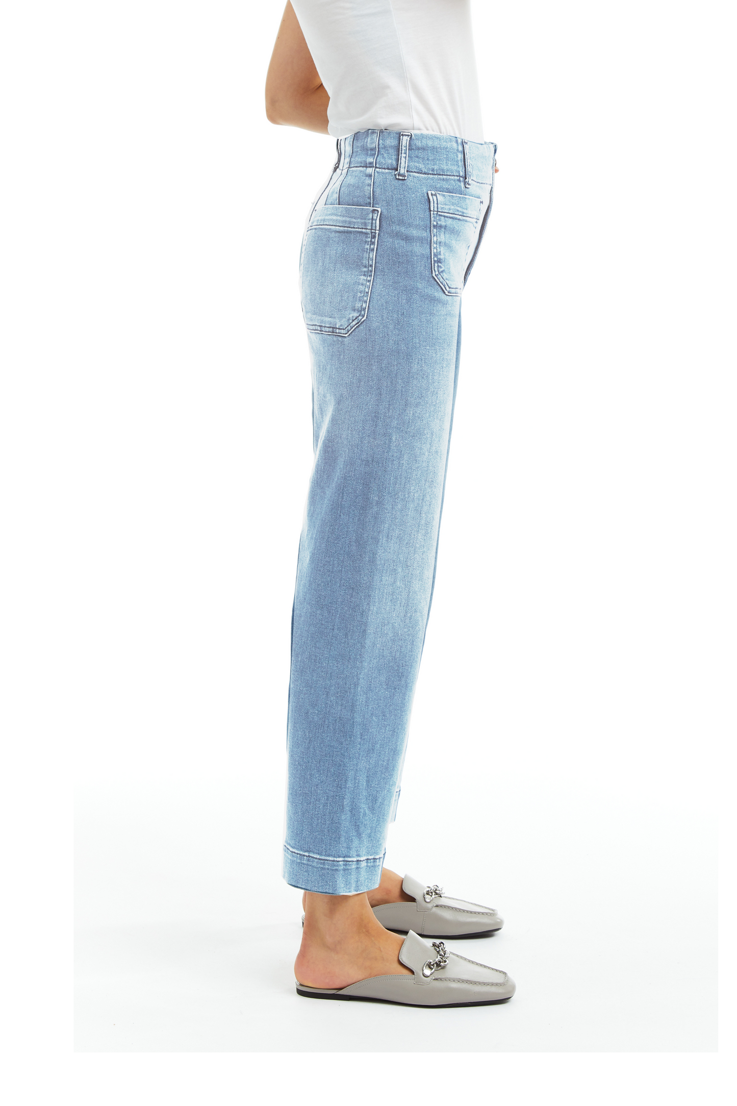 Patch Pocket Wide Leg