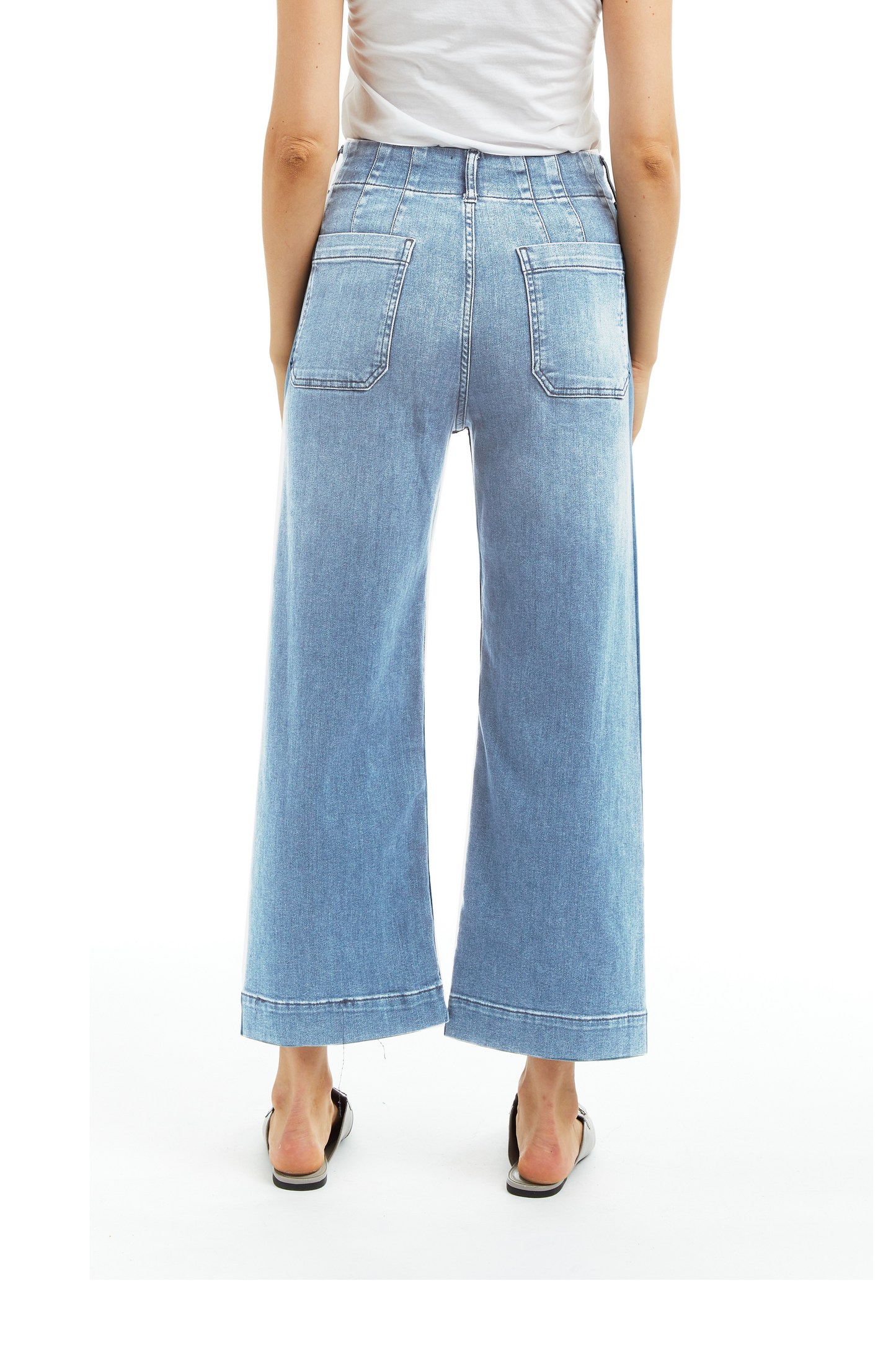 Patch Pocket Wide Leg