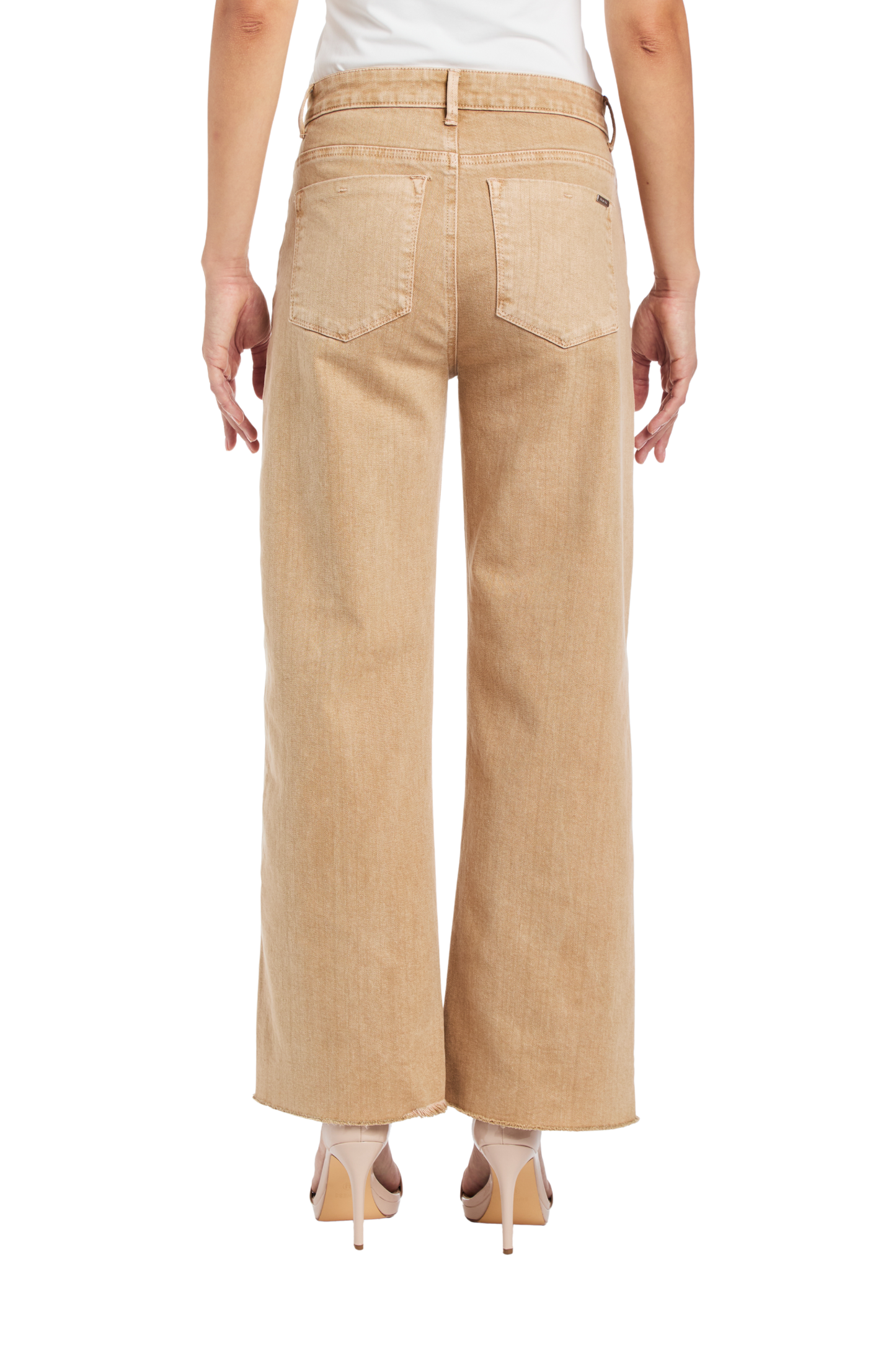 Alice - High Rise Wide Straight Ankle Crop Fray