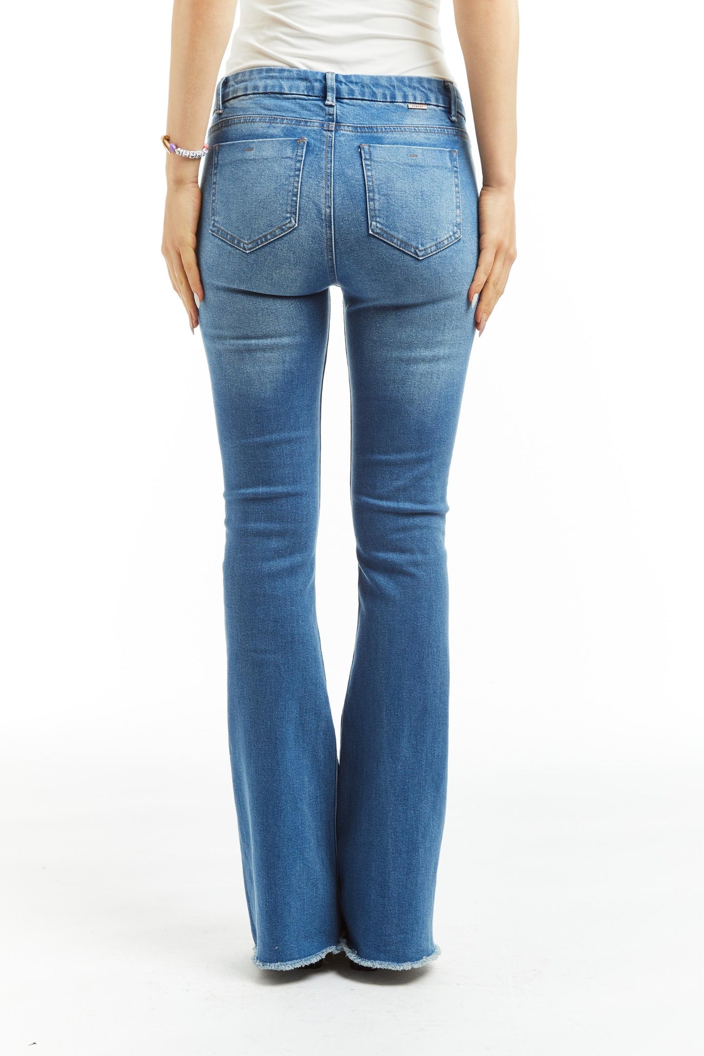 Mid Rise Flare In Indigo