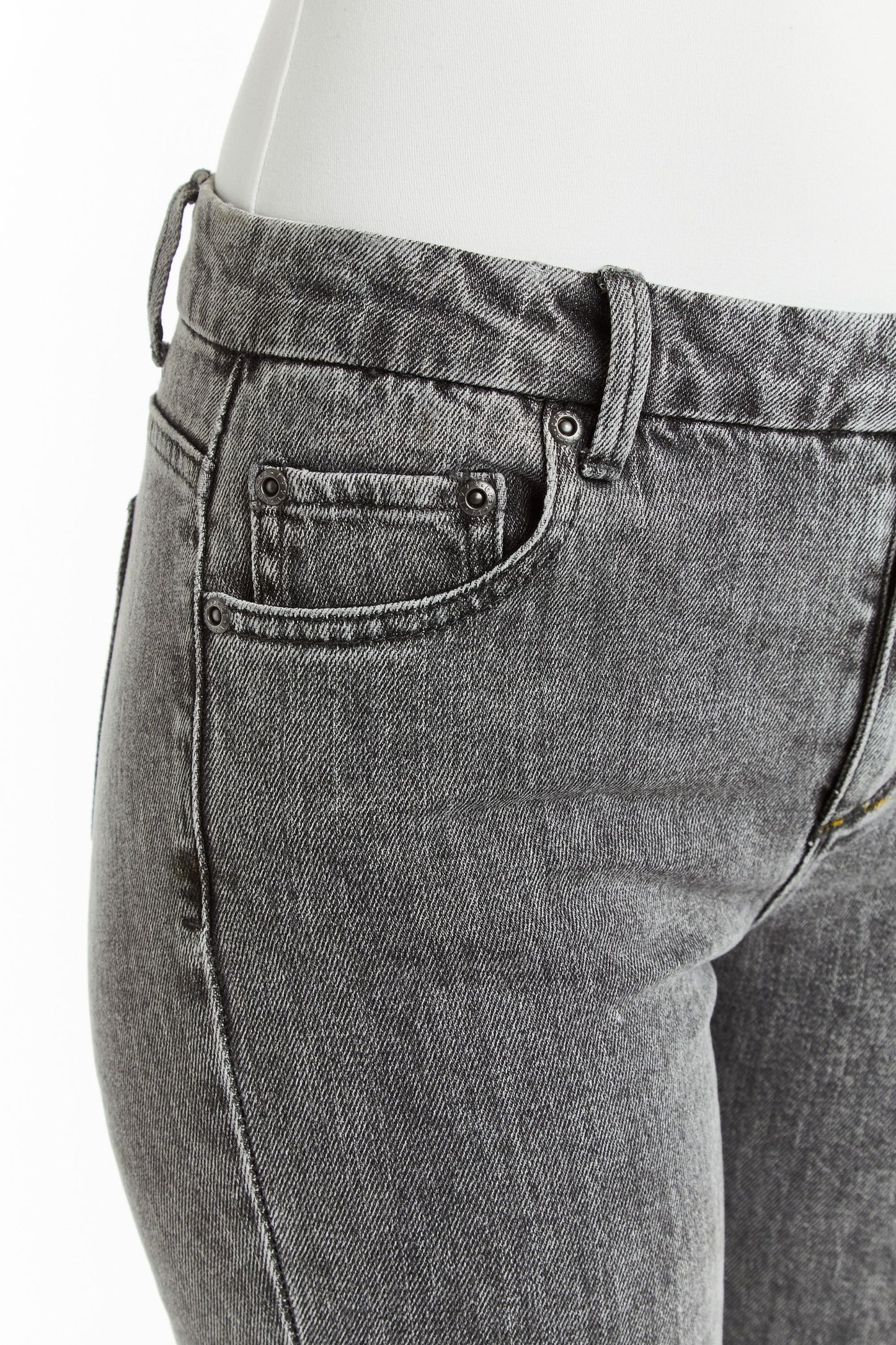 Mid Rise Flare In Grey