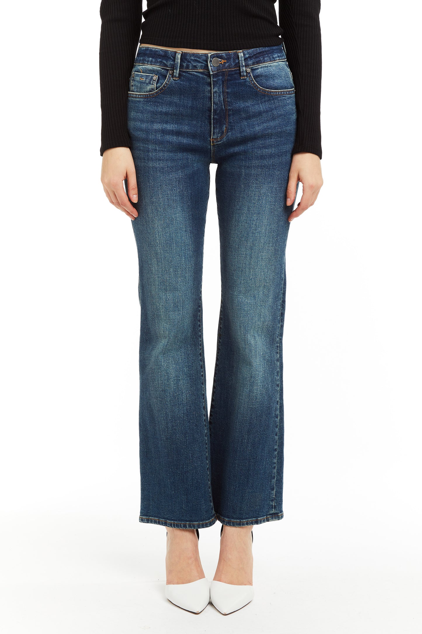 High Rise Bootcut Jeans