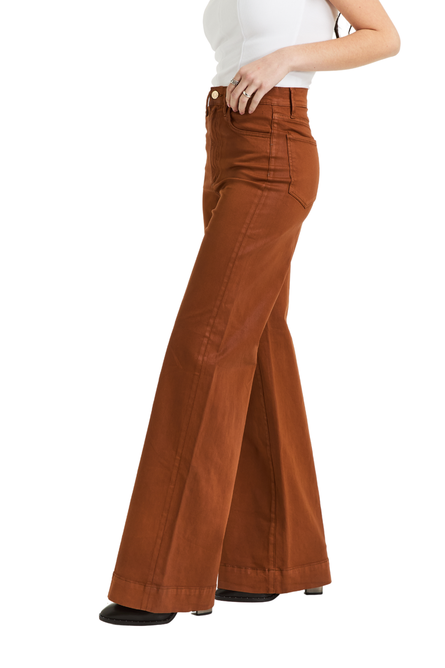 Coated Wide Leg