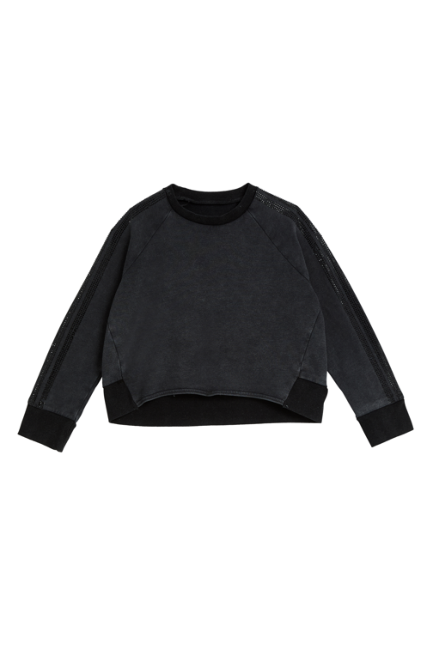 Rhinestone Double Stripe Pull Over Sweater