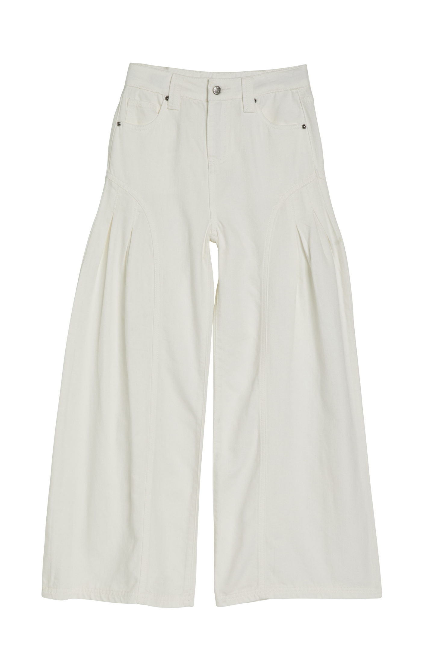 Pleated Side Wide Leg