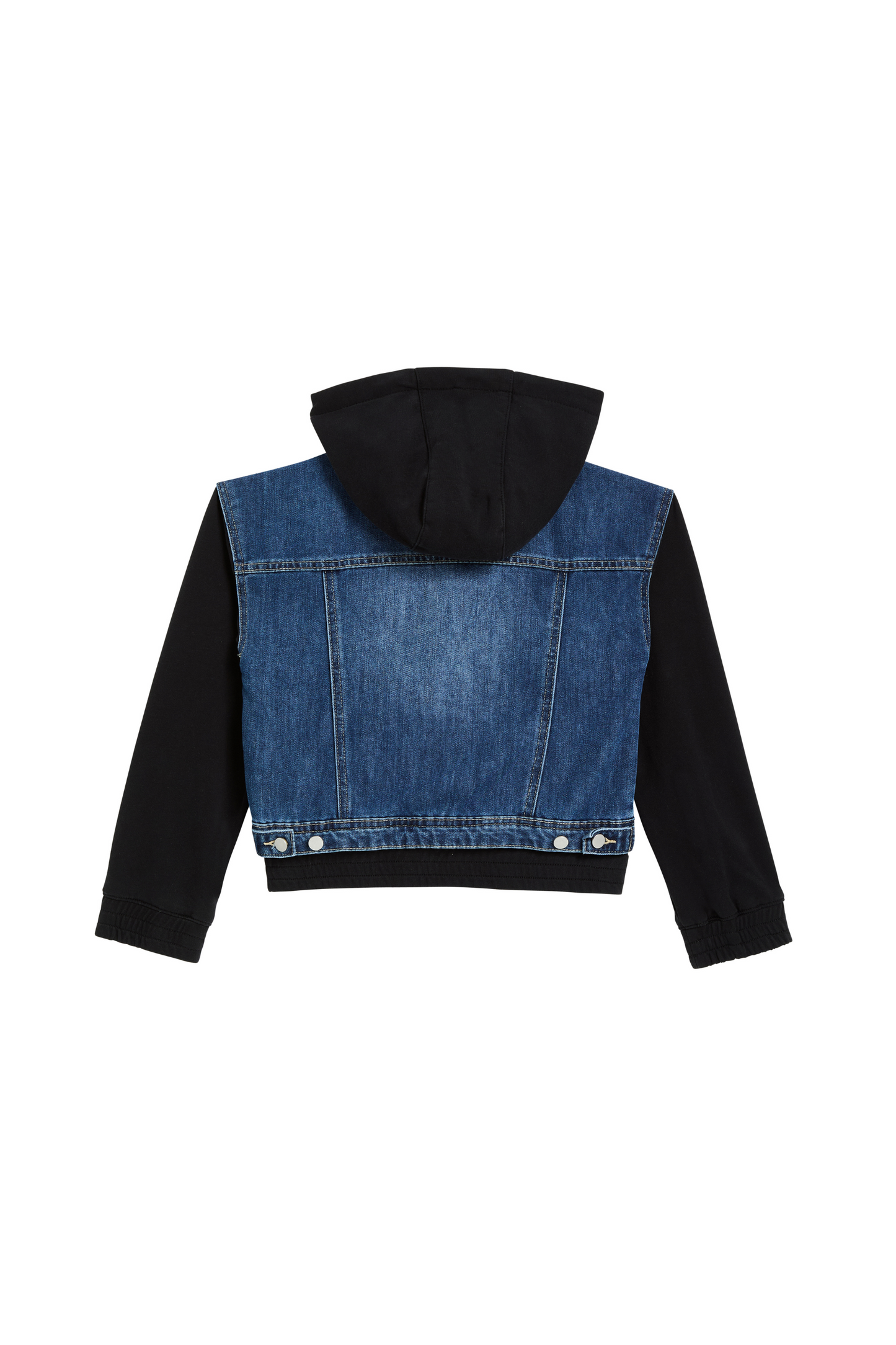 French Terry Denim Combo Jacket