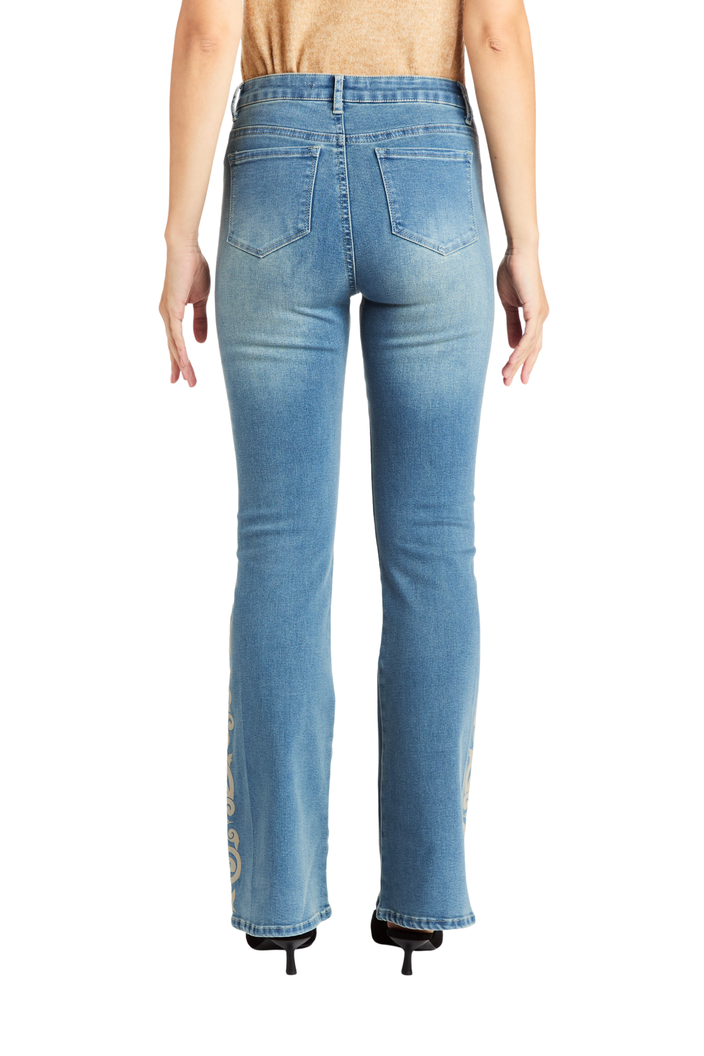 Flocked Side Seam Flare