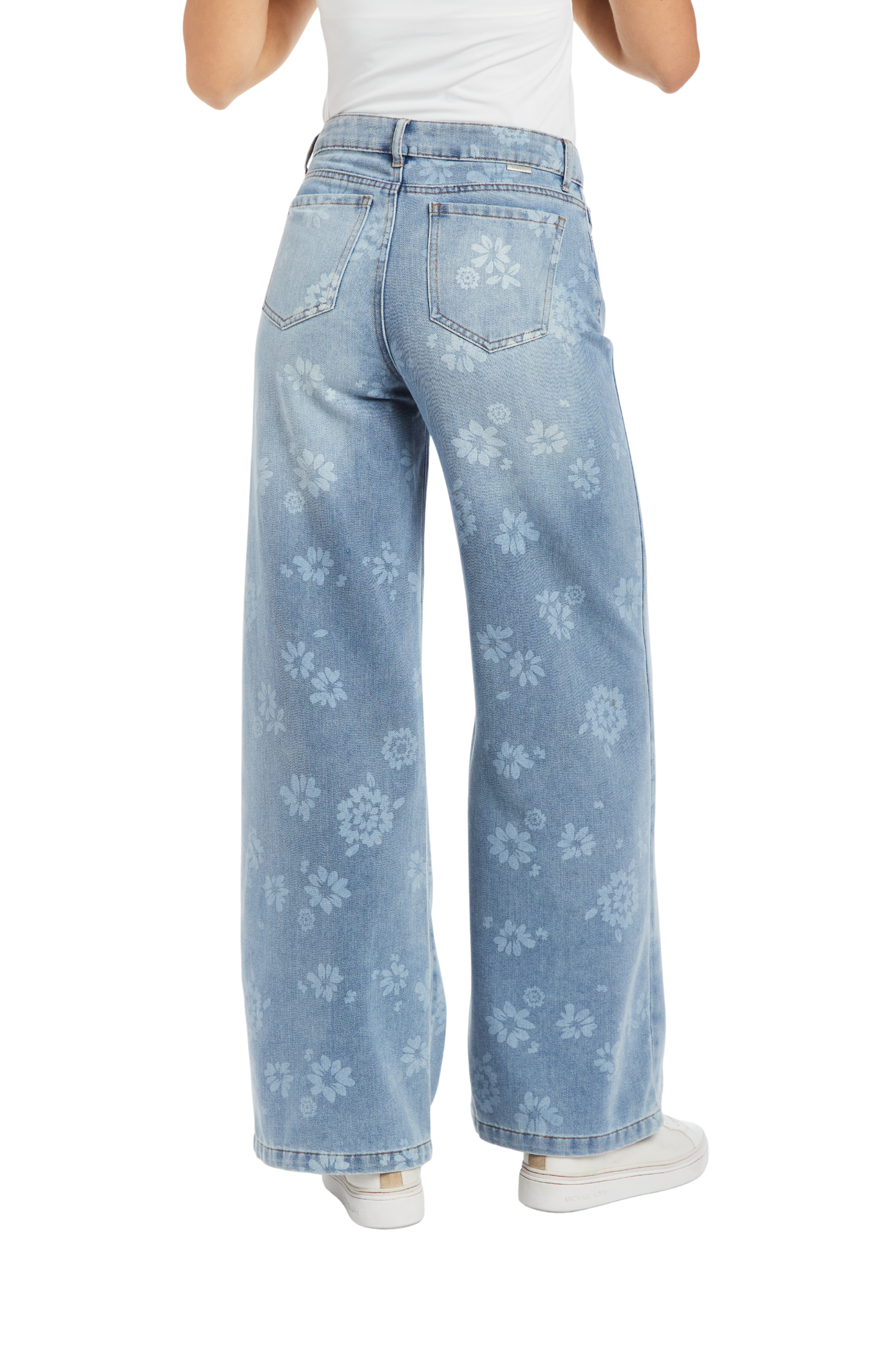 Discharged Floral Wide Leg