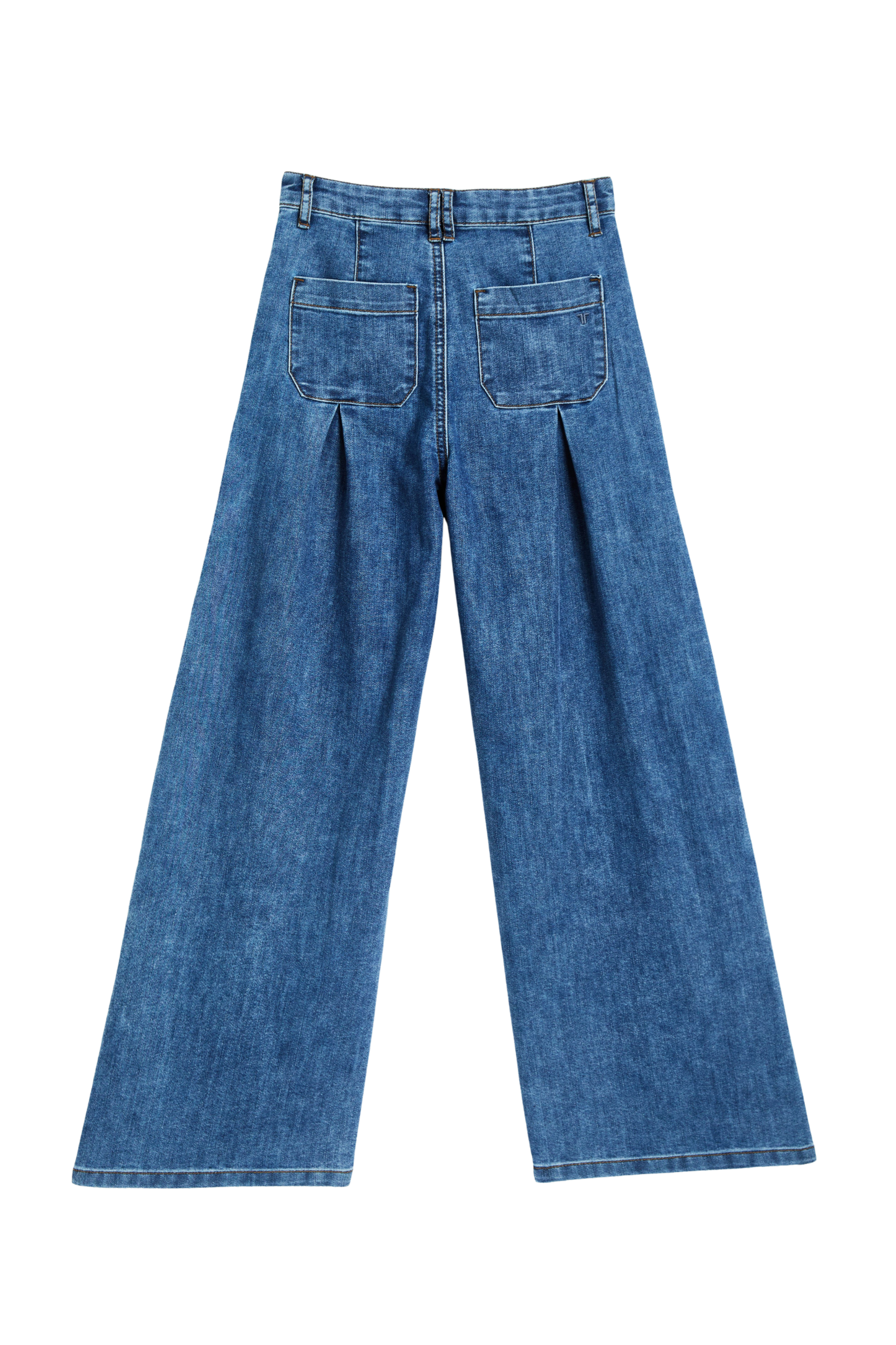 Double Pleat Patch Pocket Wide Leg