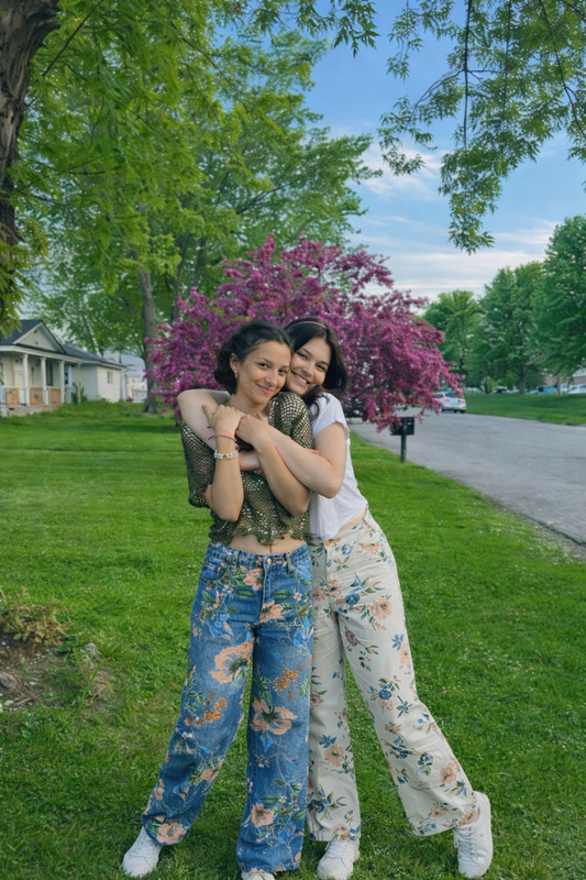 Floral Print Wide Leg Pants for Girls: Garden Fresh Spring Style