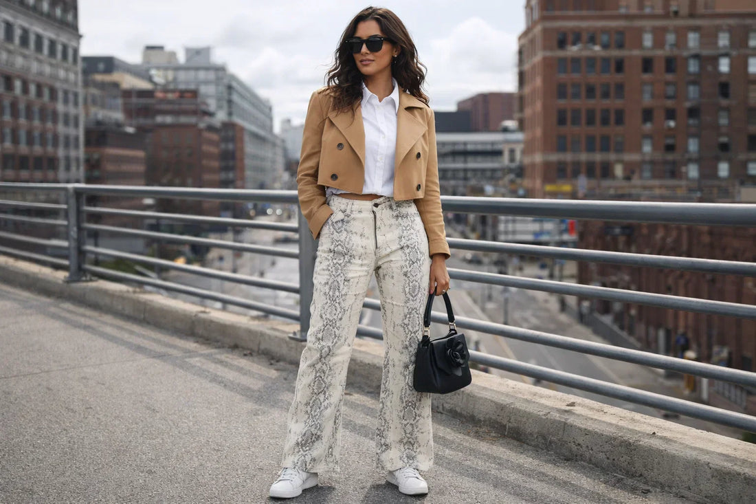 Snake Print Jeans: Bold Pattern Meets Classic Denim