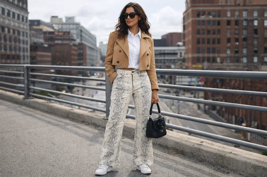 Snake Print Jeans: Bold Pattern Meets Classic Denim