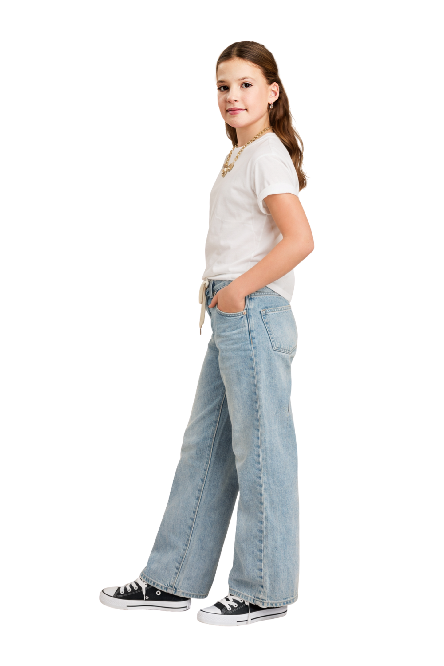 Drawstring Wide Leg Pants