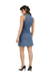 Sleeveless Collared Denim Dress