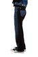 Wide Leg Pull On Denim French Terry
