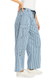 Grommet Waist Patched Wide Leg