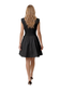 Smocked Waist Zip Font Mini Dress