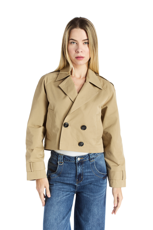 Cropped Trench Coat