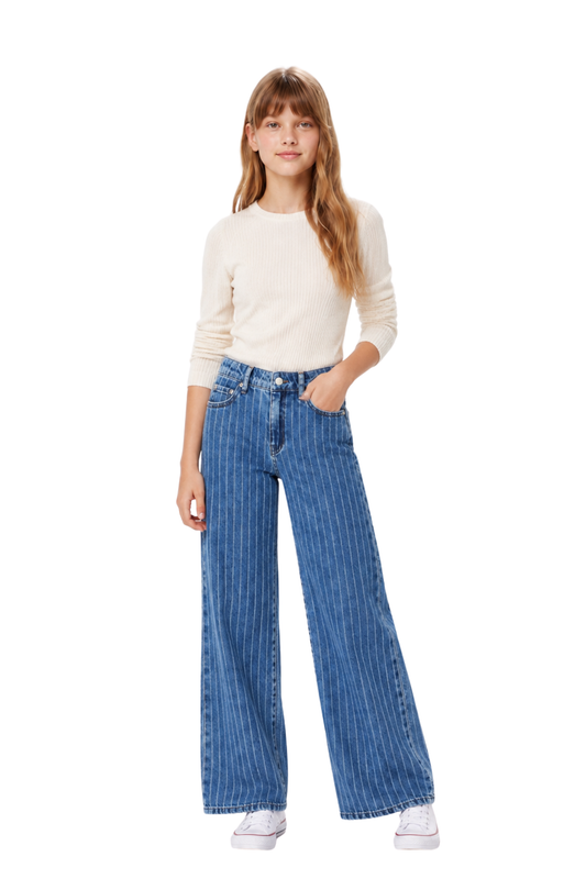 Heart Patch Pocket Wide Leg
