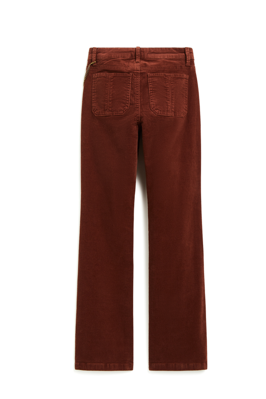High Rise Corduroy Flare