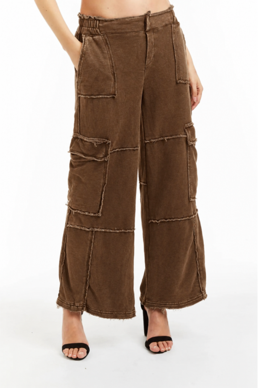 Mid Rise Cargo Lounge Pant