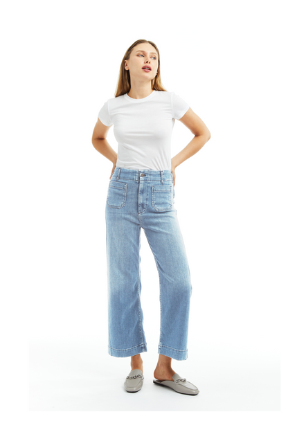 Patch Pocket Wide Leg