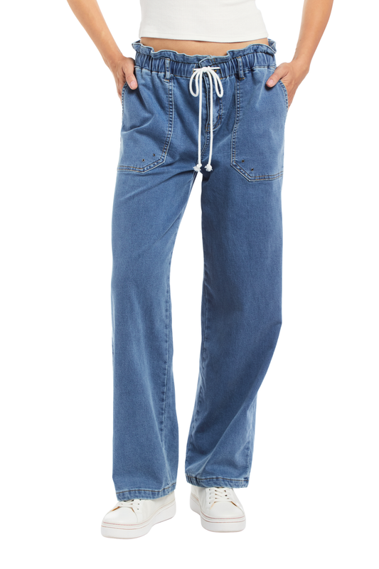 Paperbag Wide Leg Pant