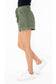 SELF TIE PAPER BAG SHORTS IN GREEN