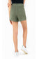 SELF TIE PAPER BAG SHORTS IN GREEN
