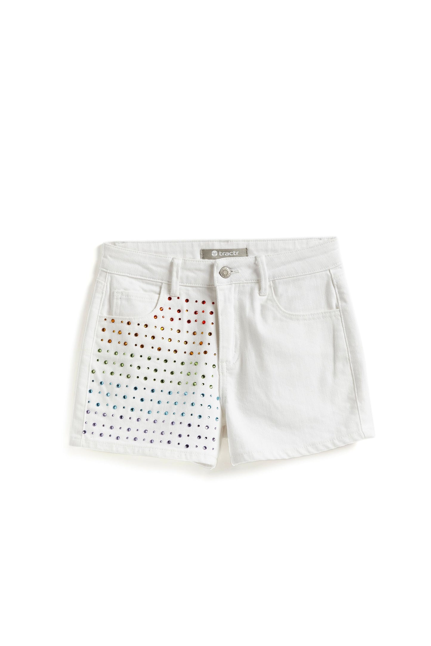 Rainbow Crystal High Rise Shorts