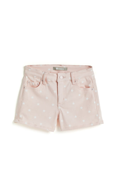 Brittany - Star Print Color Short With Fray Hem