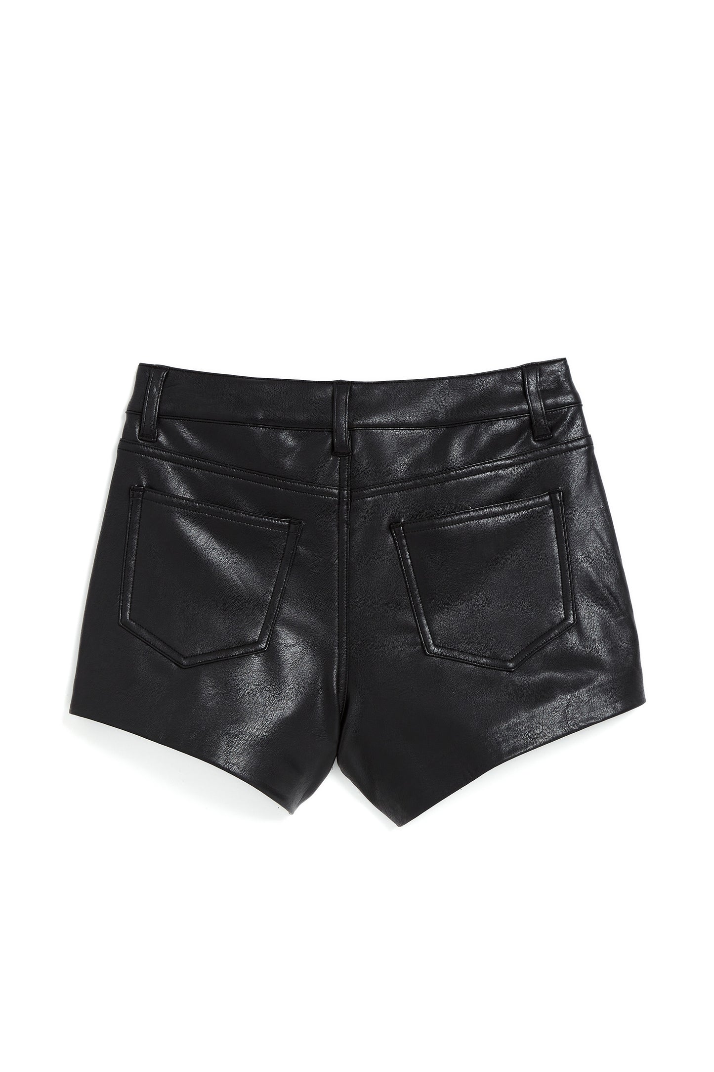 HIGH RISE PLEATHER SHORT