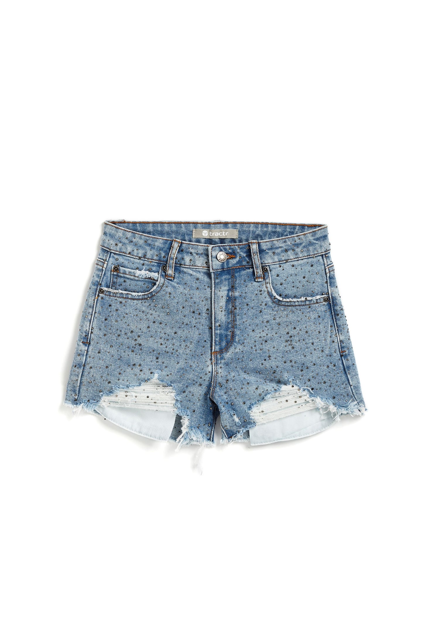 Glitz And Glam Destructed Fray Hem Shorts