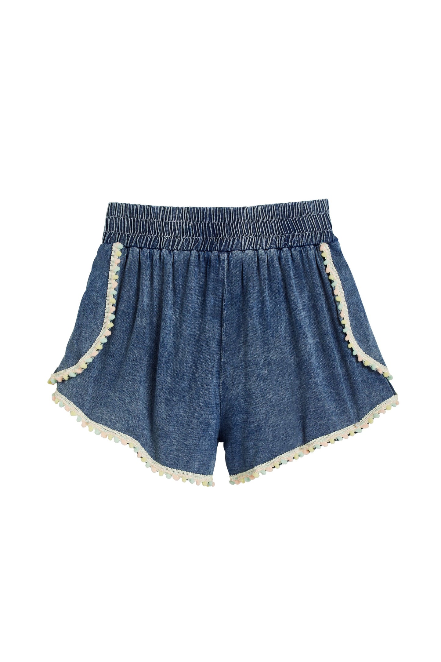 Pastel Mini Poms Dolphin Short