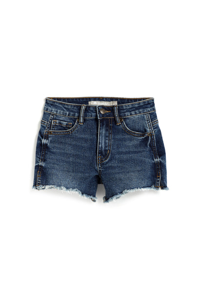 BRITTANY - SIDE SLIT FRAY SHORTS