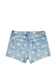 Brittany - Star Print Fray Hem Shorts