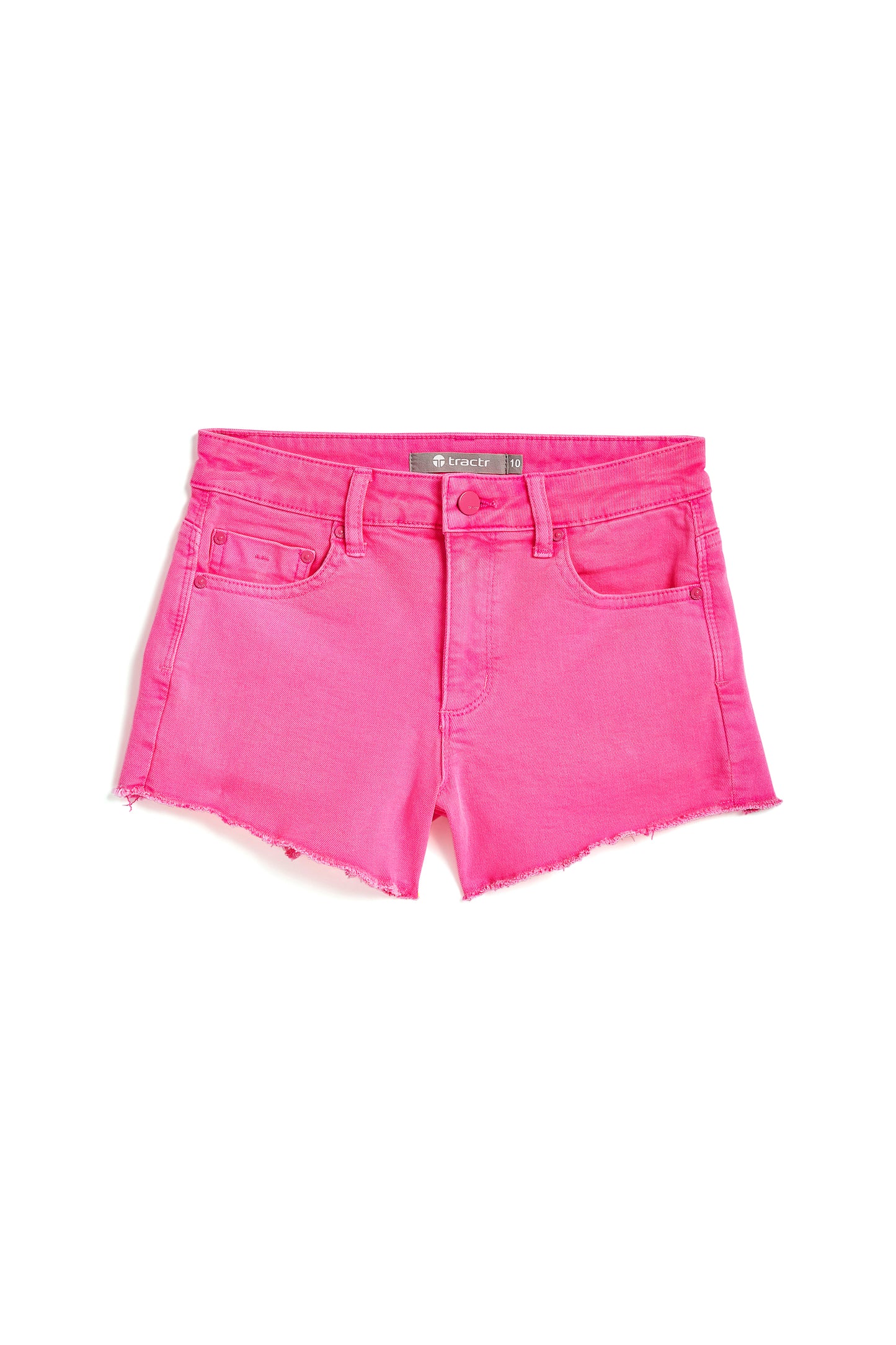 Brittany - Frey Hem Neon Shorts