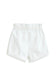 High Rise Jogger Short With Roll Cuff In White