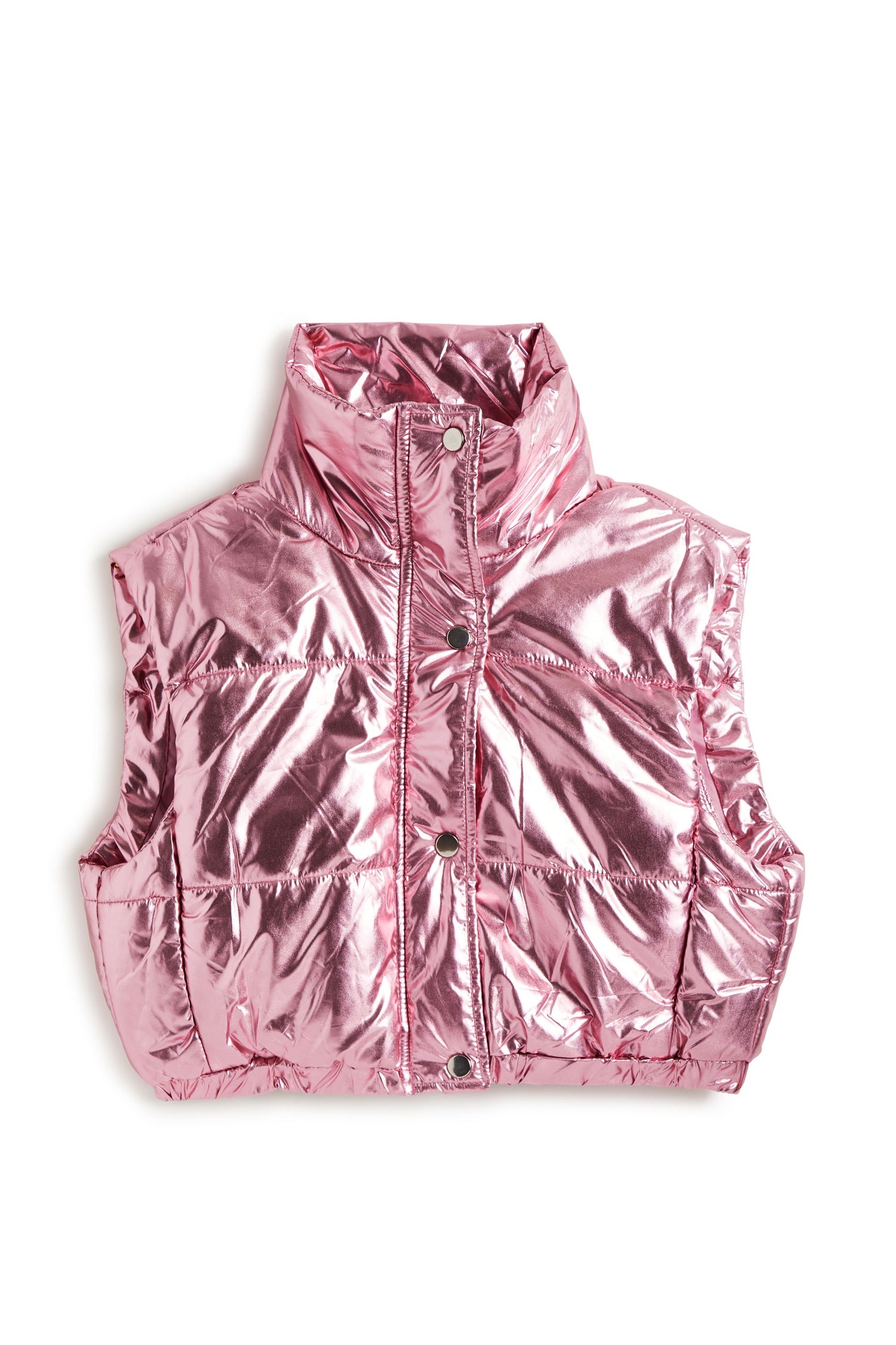 Cropped Puffer Vest