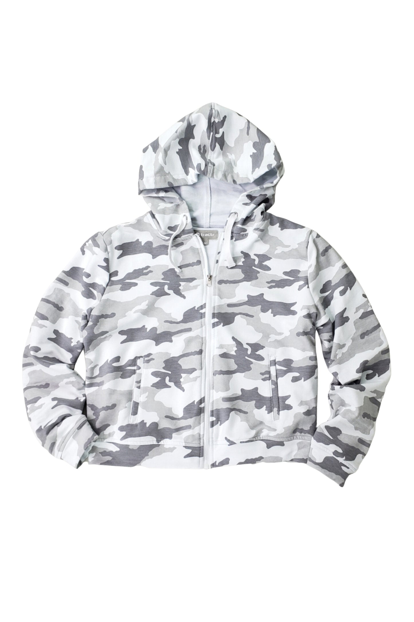 CAMO FRENCH TERRY ZIP UP HOODIE