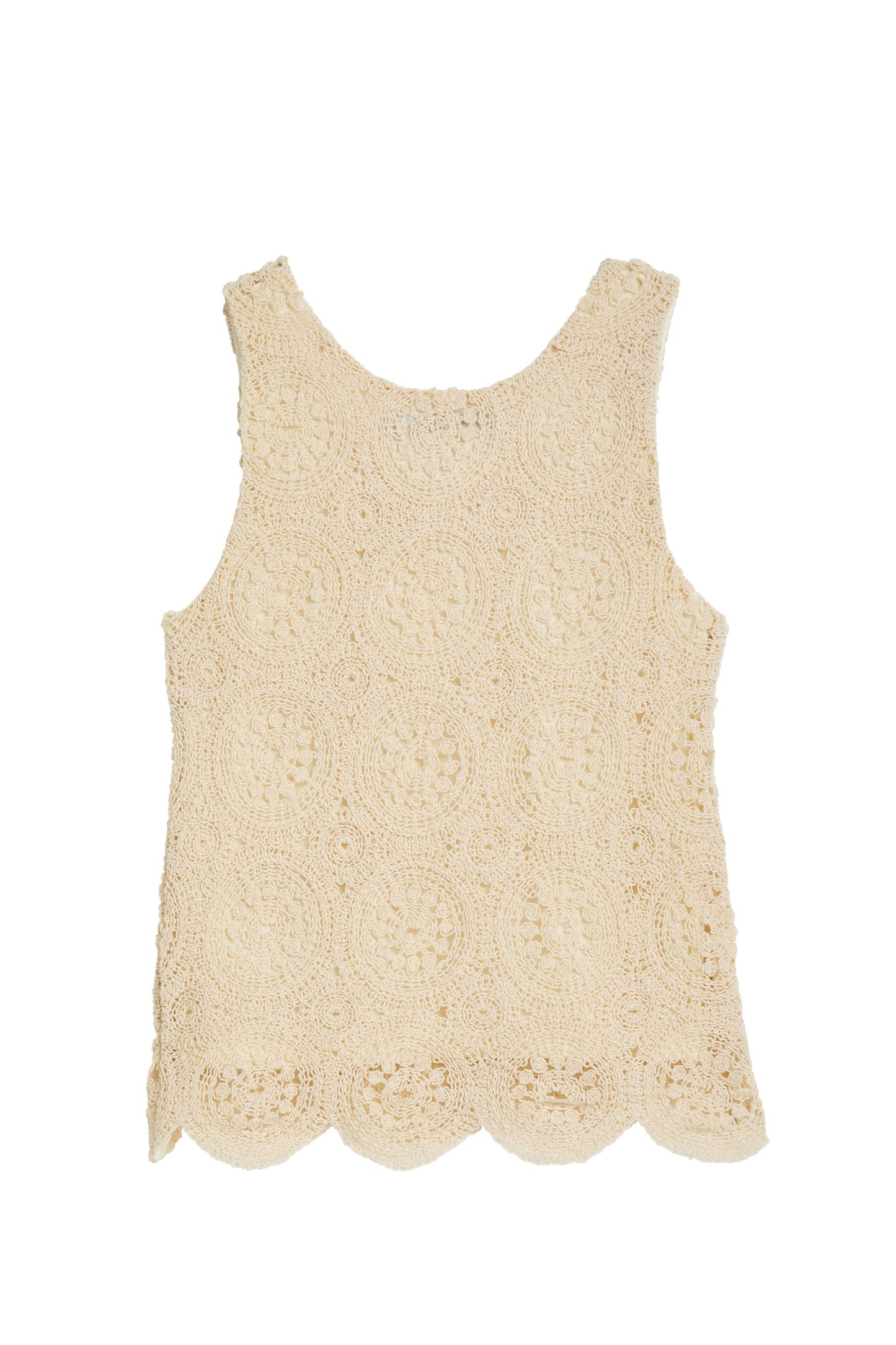 Circular Medallion Crochet Tank