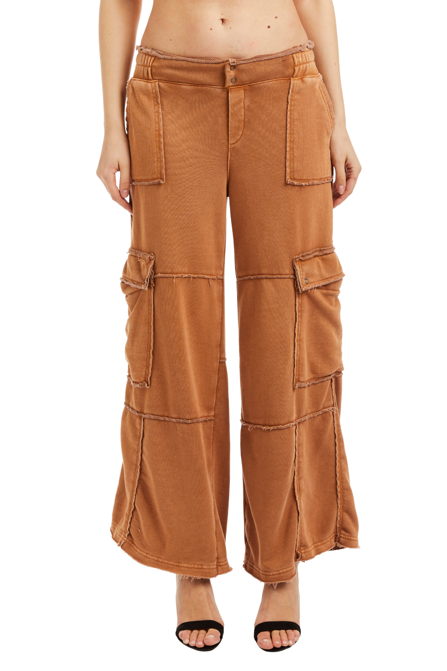 Mid Rise Cargo Lounge Pant
