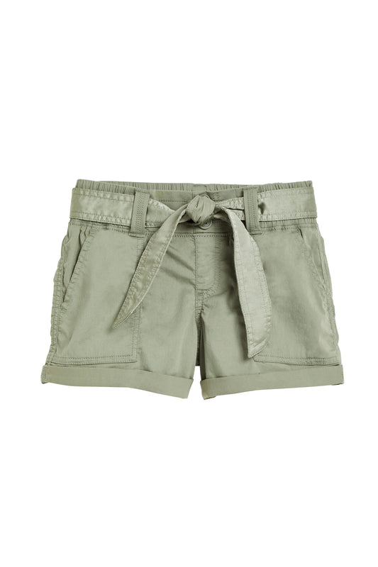 Cargo Cuff Shorts With Belt