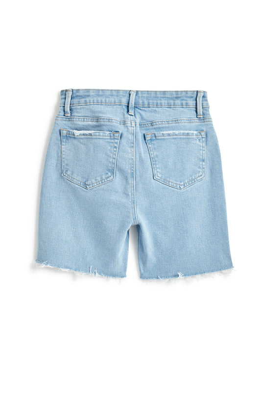 LOOSE FRAY HEM BERMUDA SHORTS