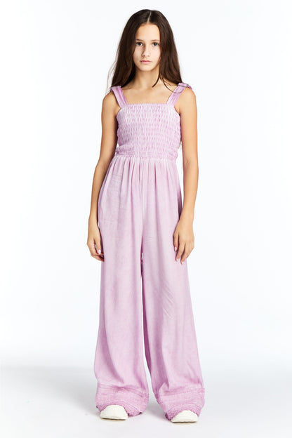 Smocked Cami Wide Leg Jumpsuit