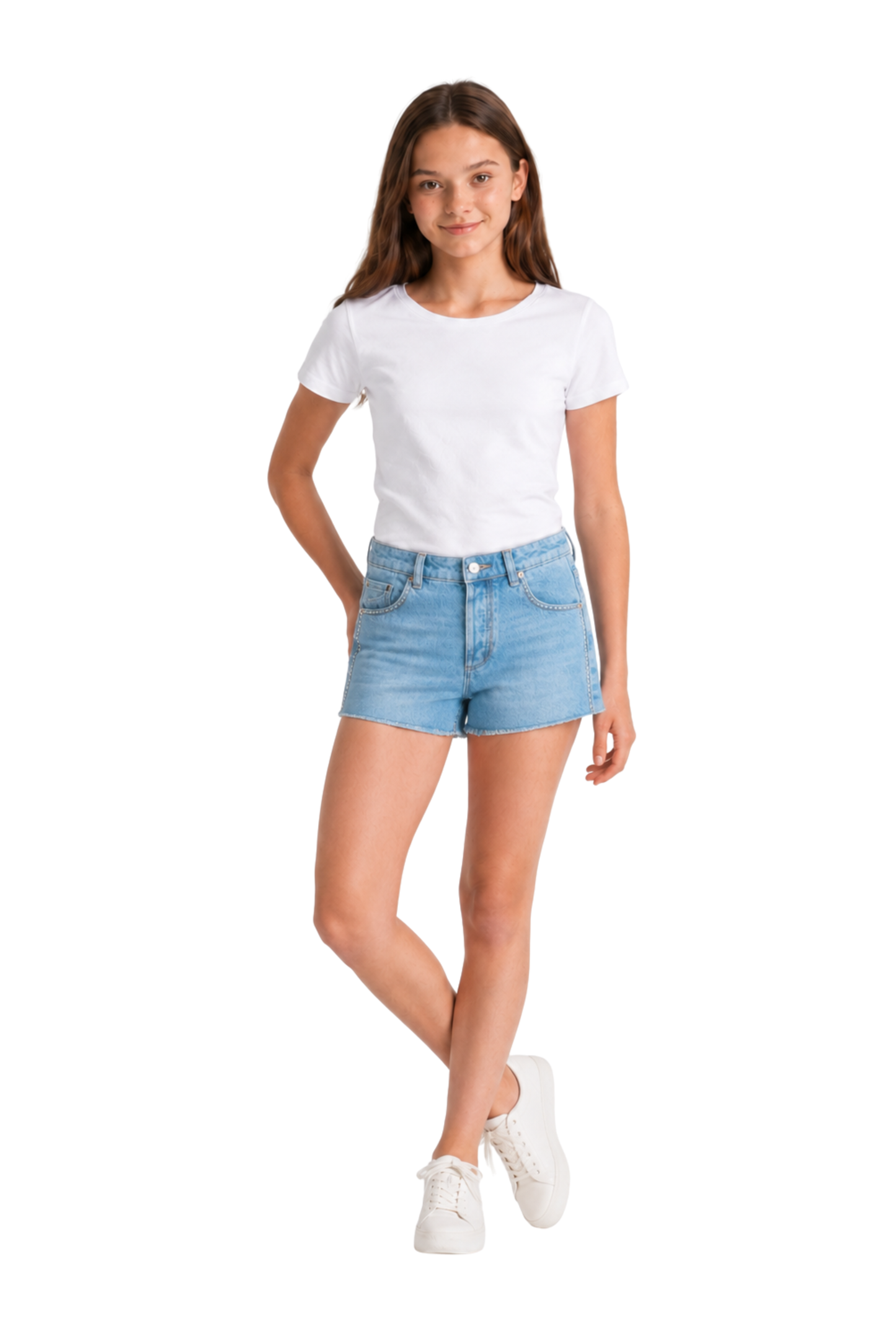 Studded High Rise Short